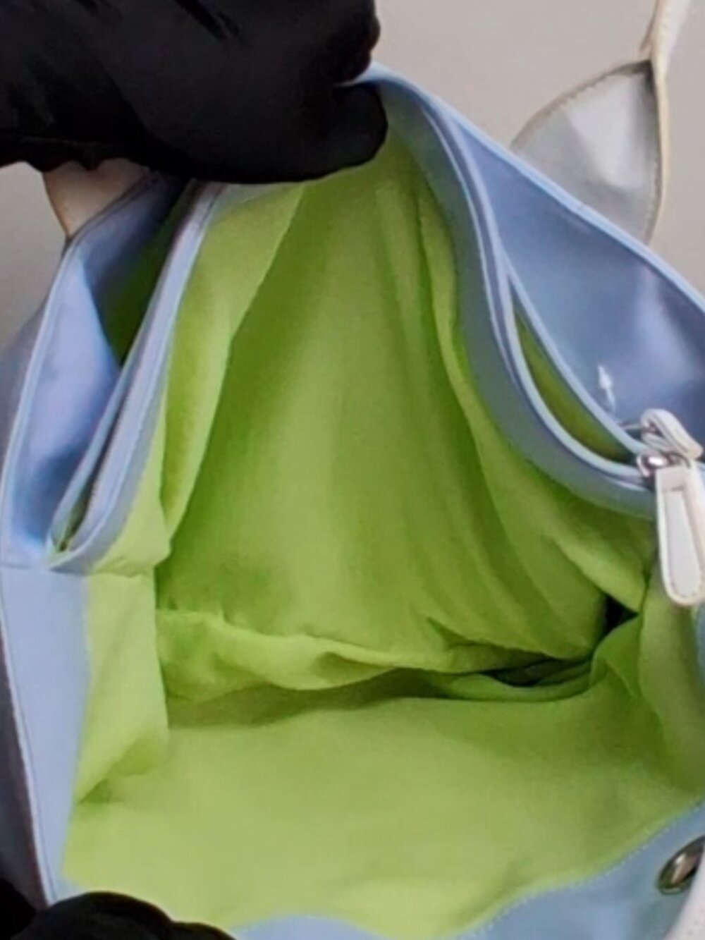 SONOMA Pastel Blue Tote Bag Set NWT Umbrella & Detachable Wristlet - Picture 9 of 9